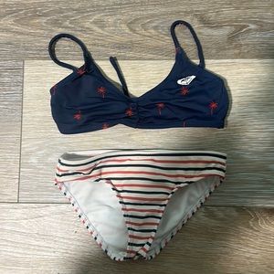 Roxy Girl Bikini.  Red White Blue